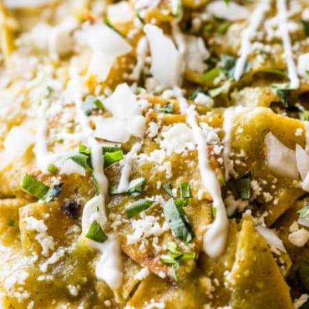 Chilaquiles Grandes Verdes