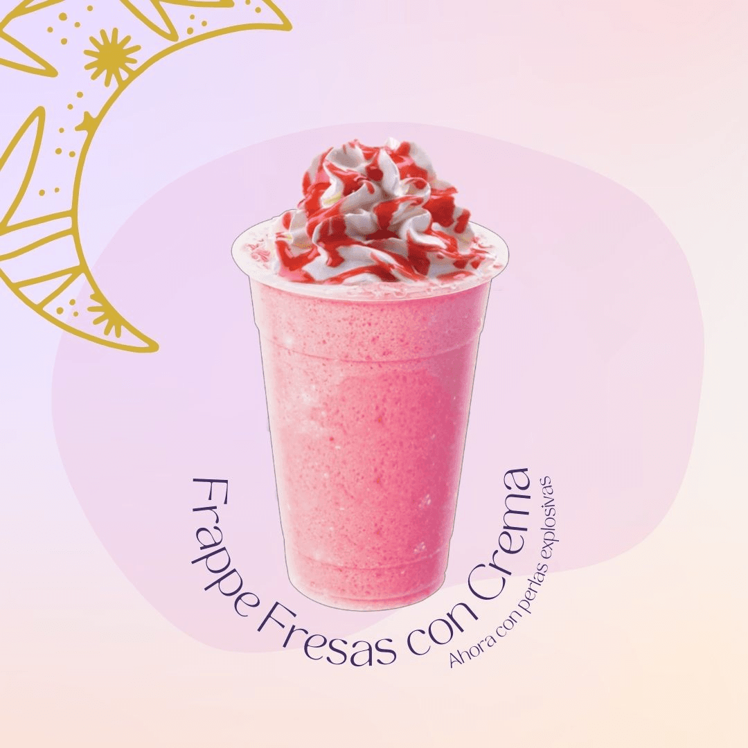 Frappe Fresas con Crema