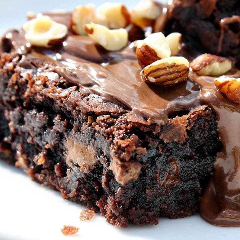 Brownie Doble Chocolate con Pecanas