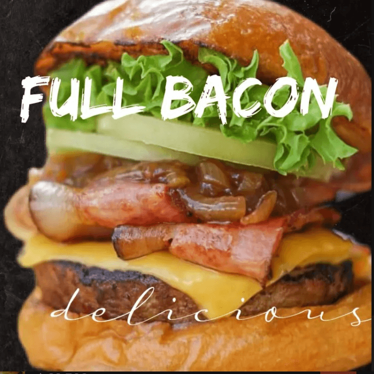 Hamburguesa Full Bacon ..