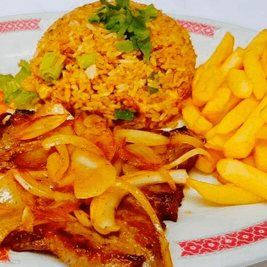 Bistec en Salsa de Champiñón