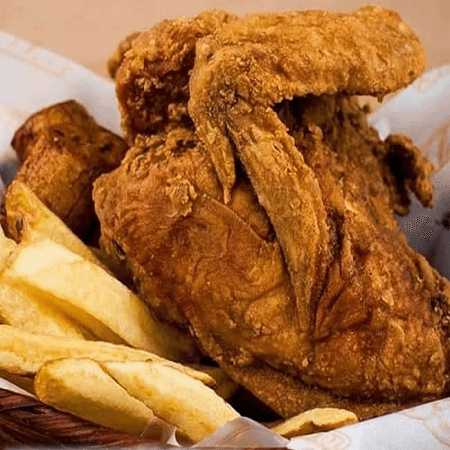 Pollo a la broaster 1/4+gaseosa 250ml