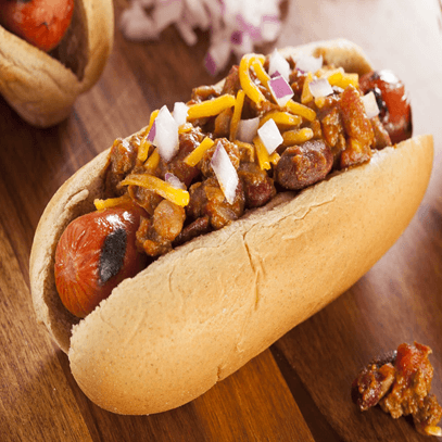 Hot Dog de Pavo Montado con Pastor
