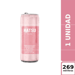 Hatsu Soda de Frambuesa y Rosas 269 ml