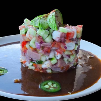 Torre de Atún, Pulpo y Camarón