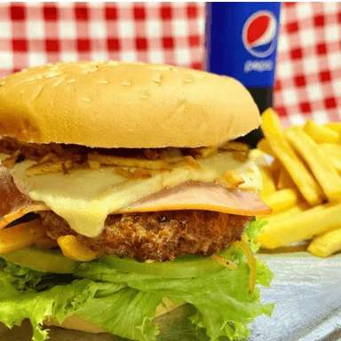 Hamburguesa Clásica leoparda M.