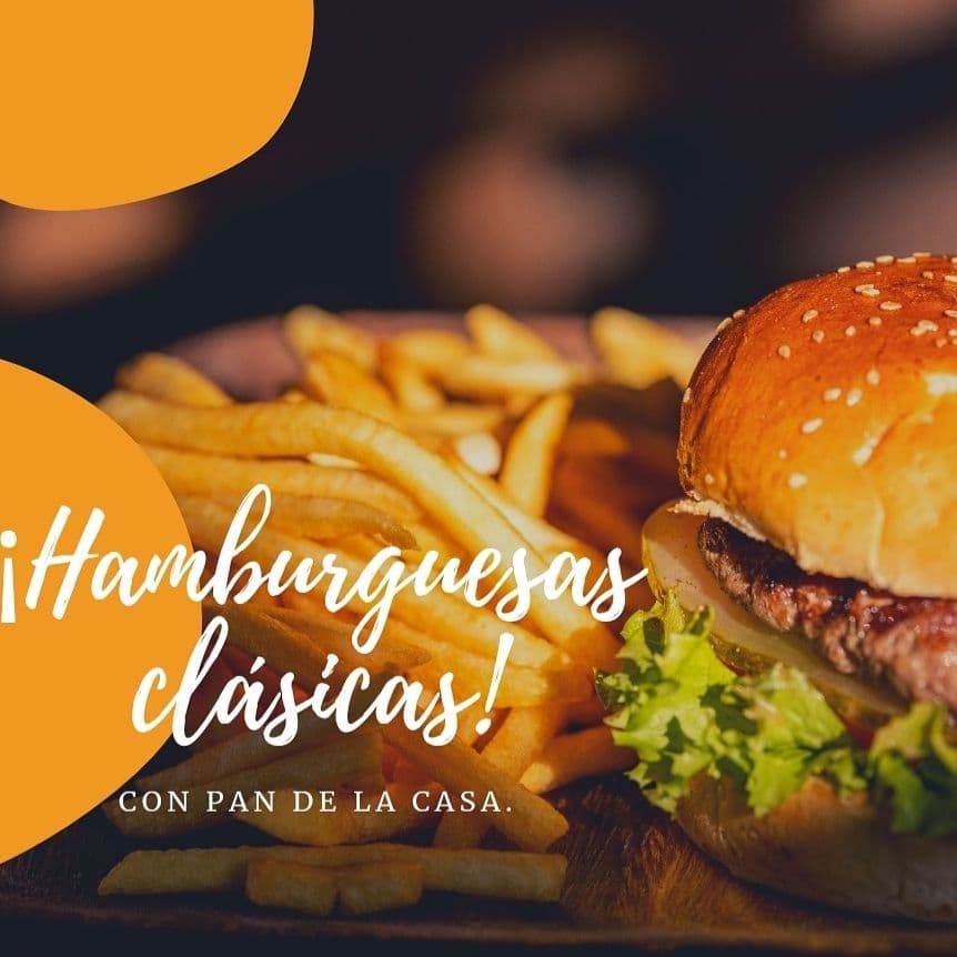 Hamburguesa Tradicional con papas