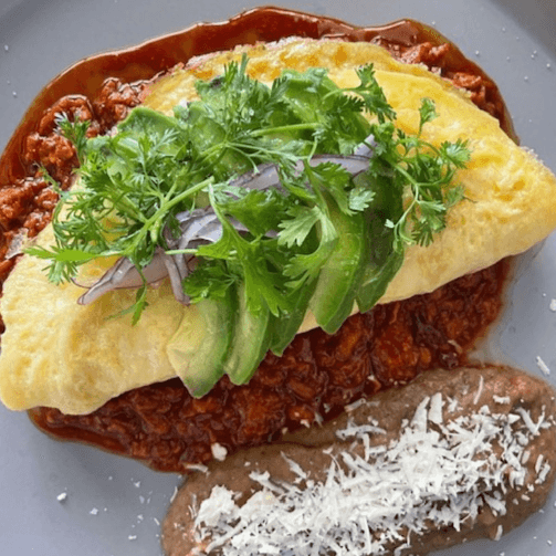 Omelette Chicharrón Prensado