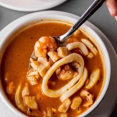 2x1 en Sopa de Mariscos
