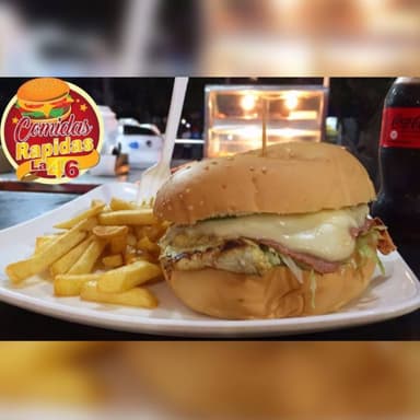 Combo De Hamburguesa Carne + Papas a la Francesa