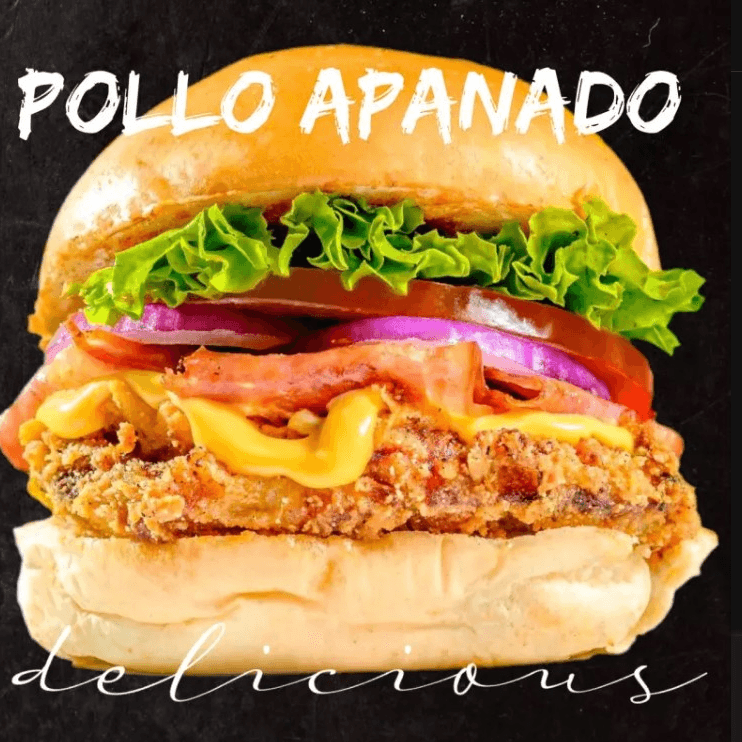 Hamburguesa Pollo Apanada