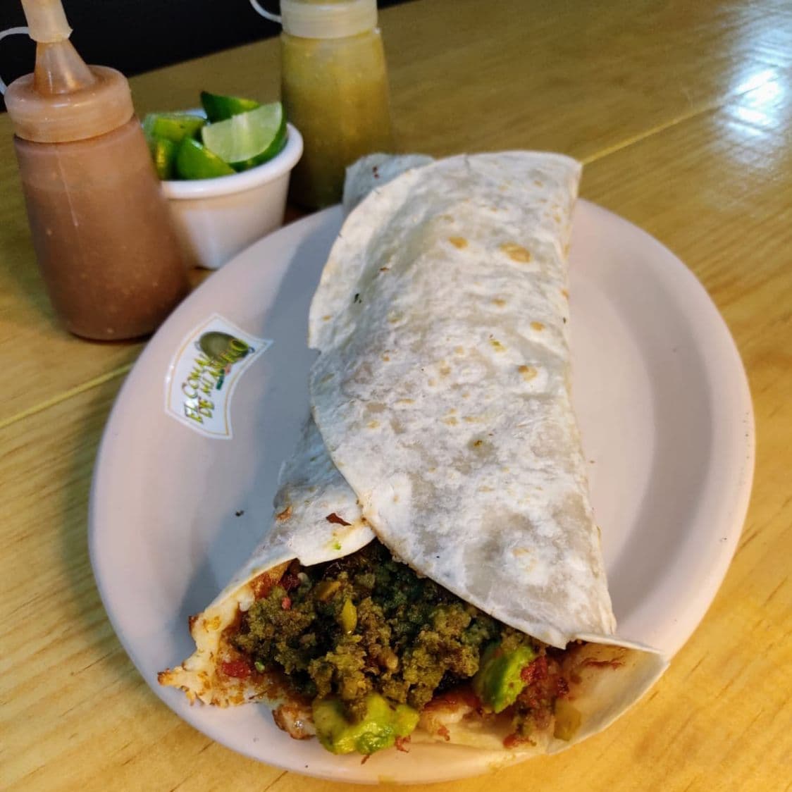 Burrito de Chorizo Verde