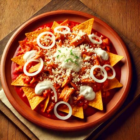 Chilaquiles con Pollo