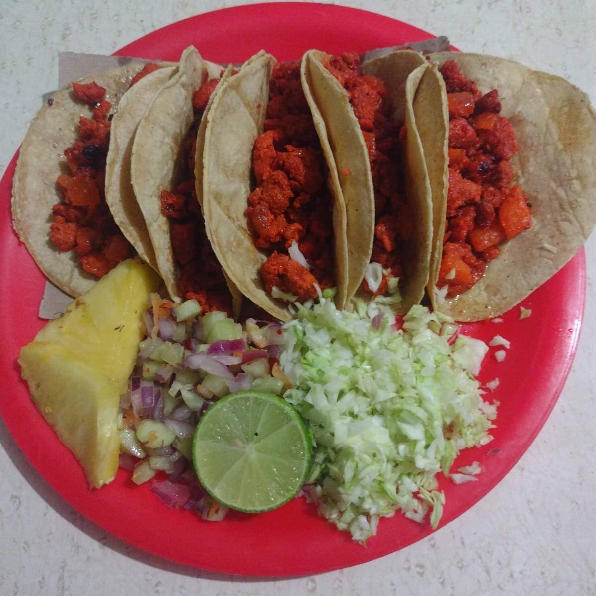 Tacos de carne al pastor c/5
