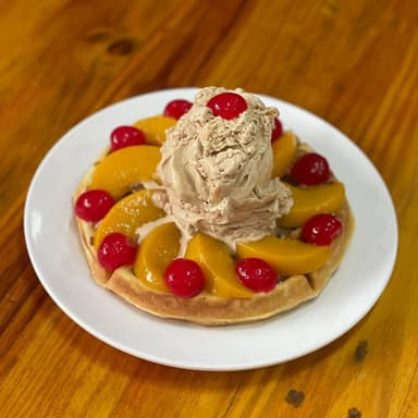 Waffle Durazno