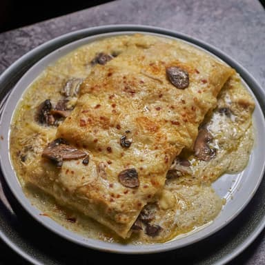 Canneloni Pollo Champiñón