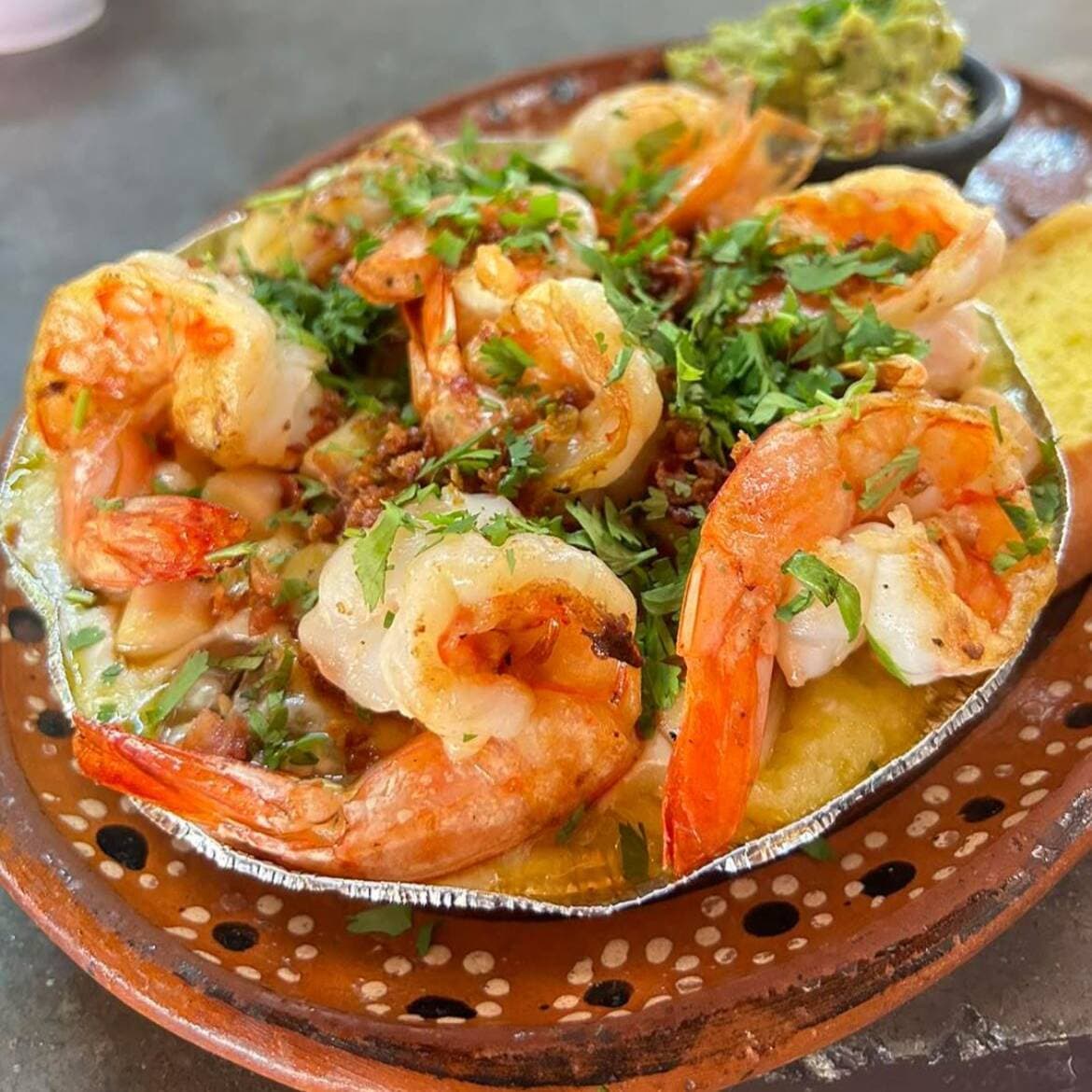 Papá Rellena de Mariscos