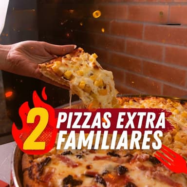 2 PIZZAS EXTRAFAMILIARES