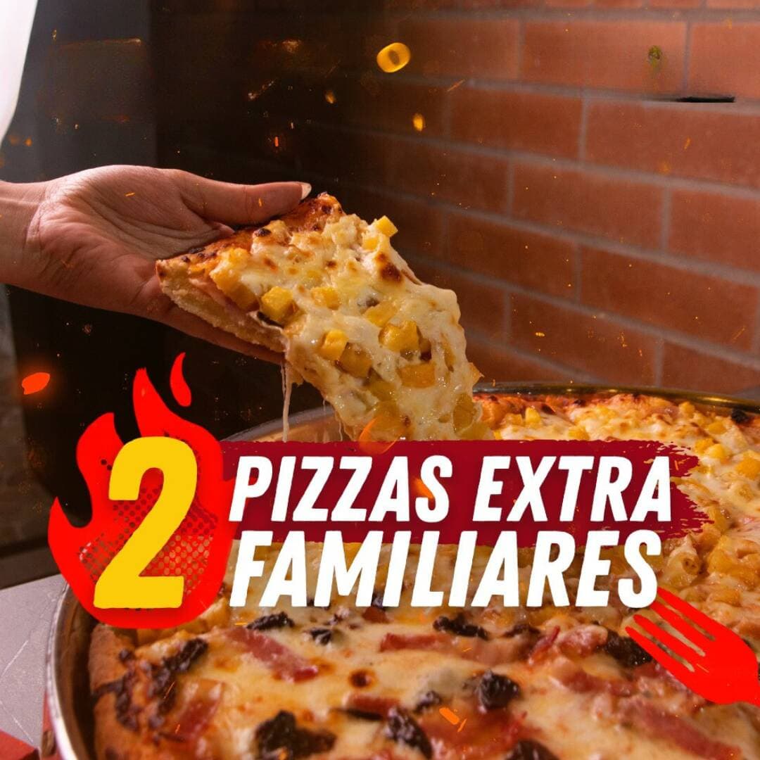 2 PIZZAS EXTRAFAMILIARES