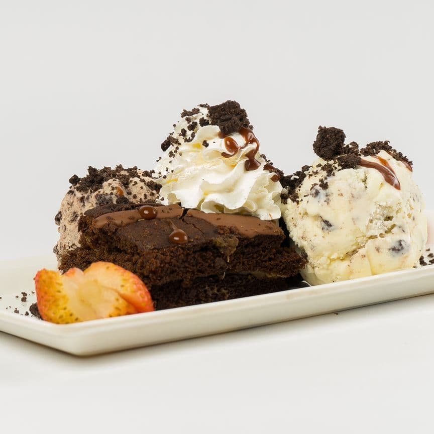 Brownie con Helado