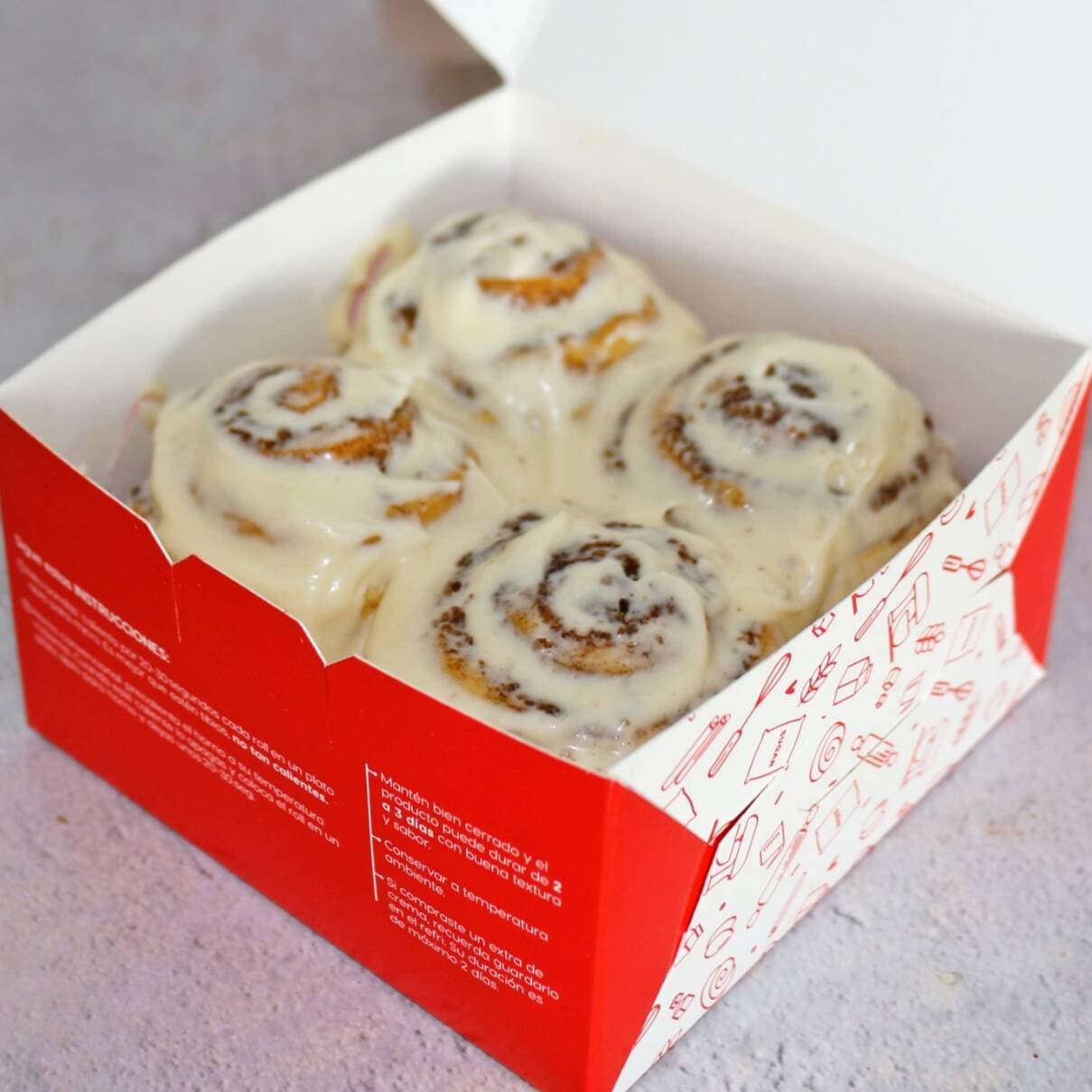 Mini Cinnamon Roll Tradicionales X4