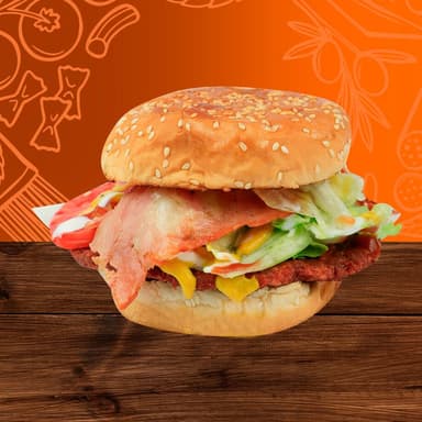Hamburguesa Con Tocino