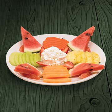 Plato de Frutas con Queso Cottage