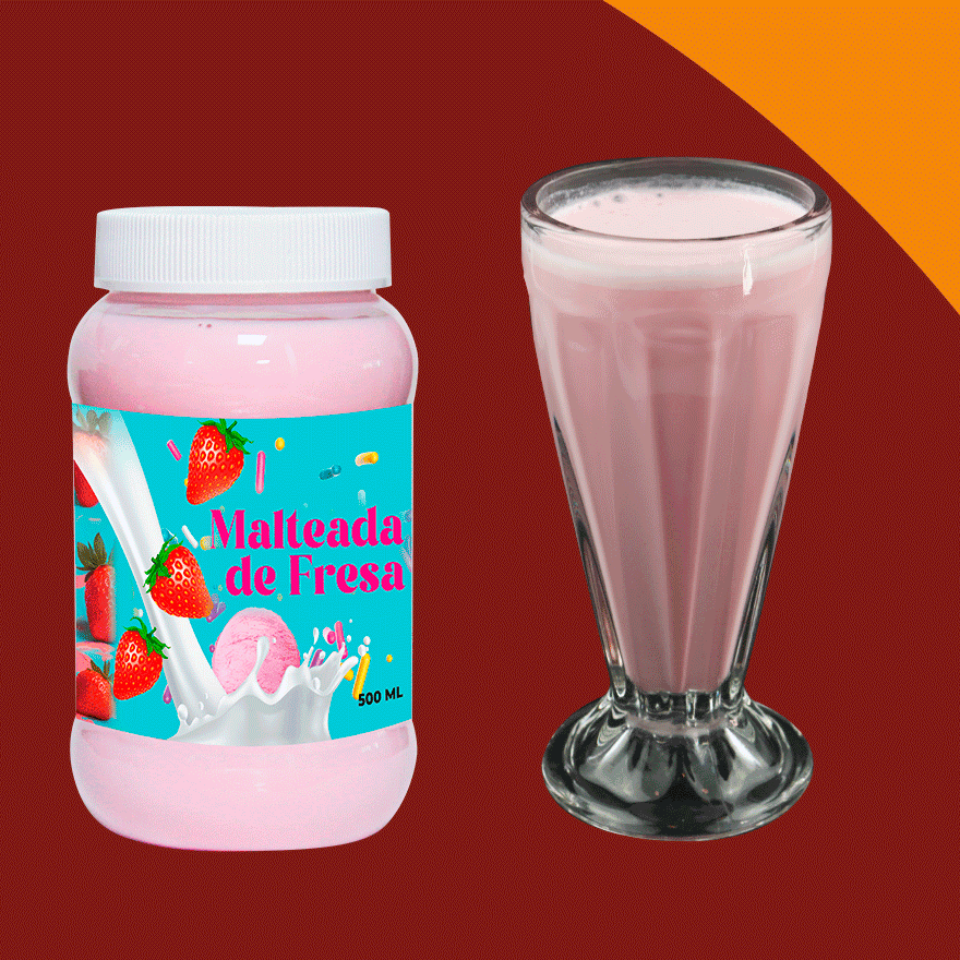 Malteada De Fresa 500 Ml