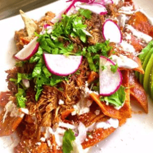 Chilaquiles con Barbacoa