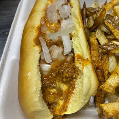 Chili Dog RES Jr + Papas Francesas