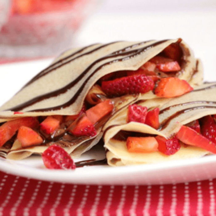 CREPA DE 2 INGREDIENTES CON FRUTA