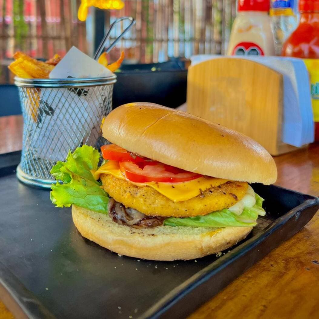 Hamburguesa de Pollo BBQ