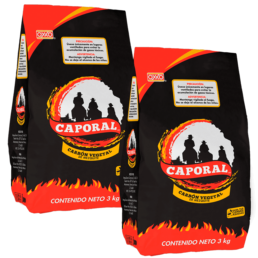 2 Carbon El Caporal 3 kg bolsa