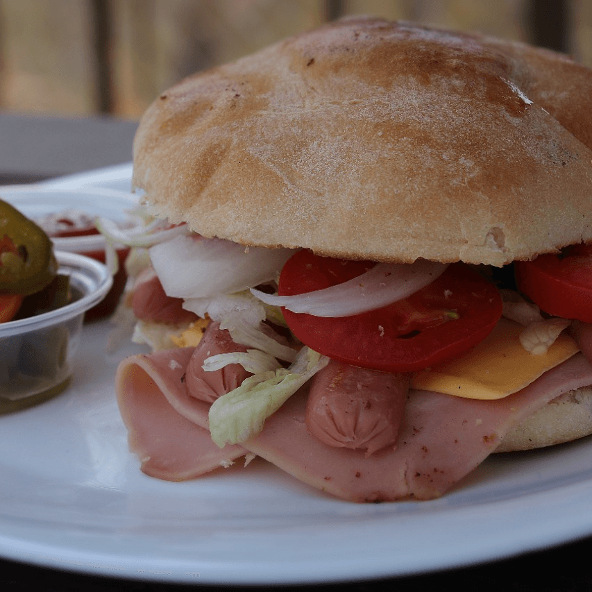 Torta de Jamón con Salchicha, Papas a la Francesa
