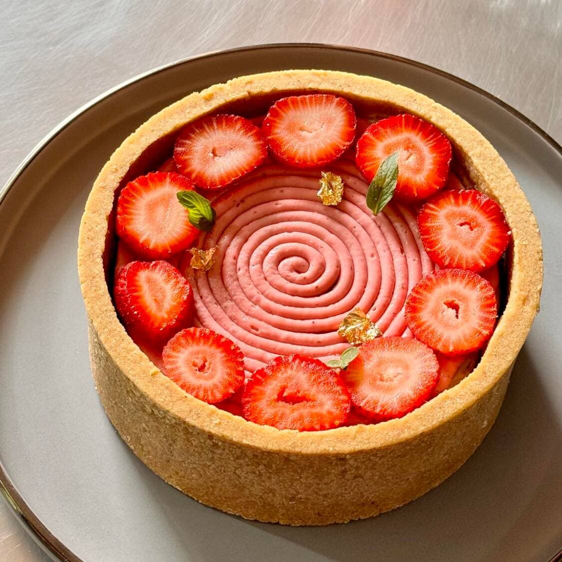 Cheesecake Horneado De Fresa Premium
