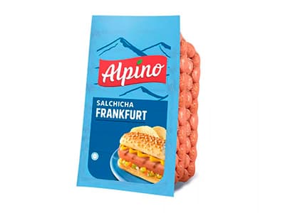 SALCHICHA ALPINO FRANKFU PAVO GRANEL 250 GR