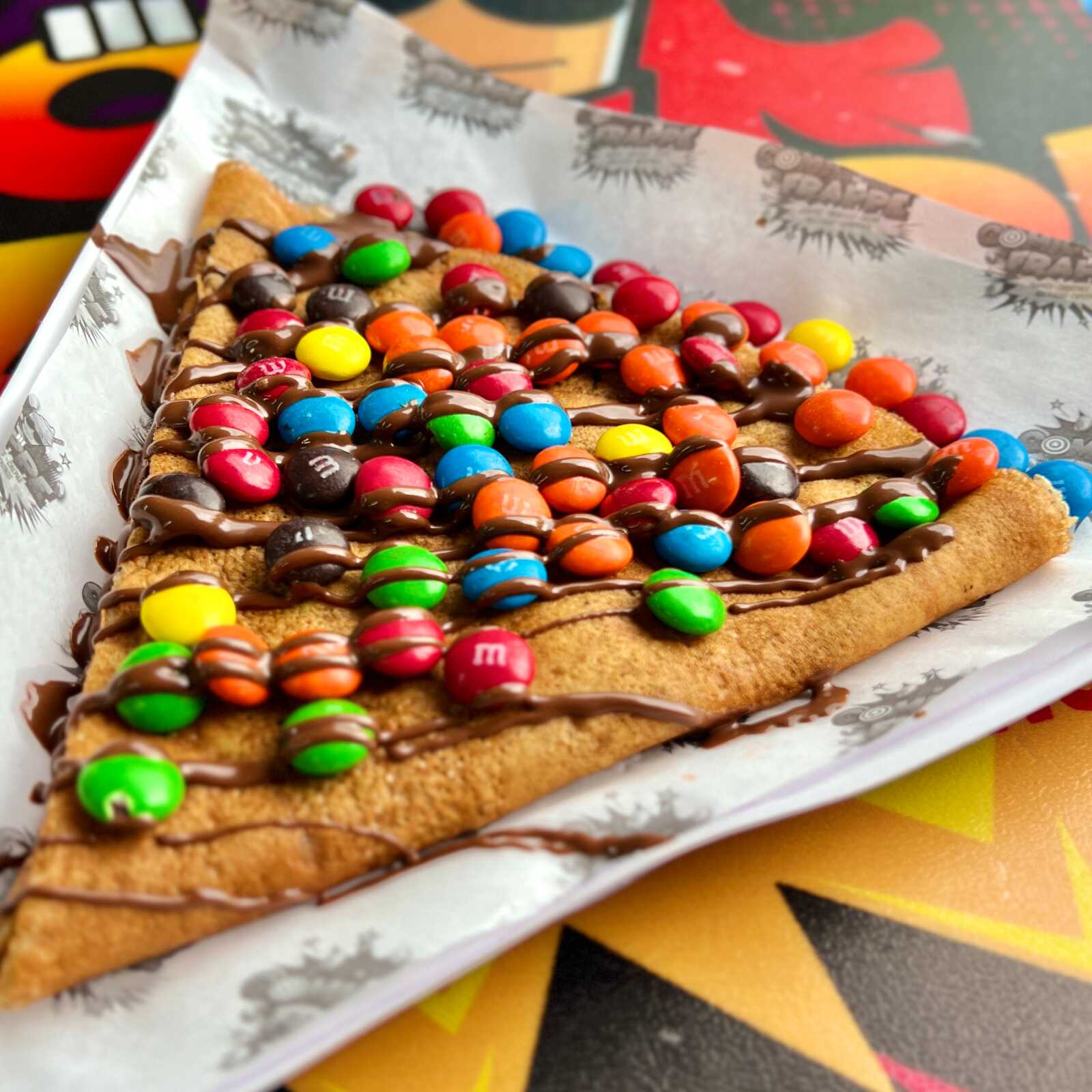 Crepa de Nutella con M&M´s