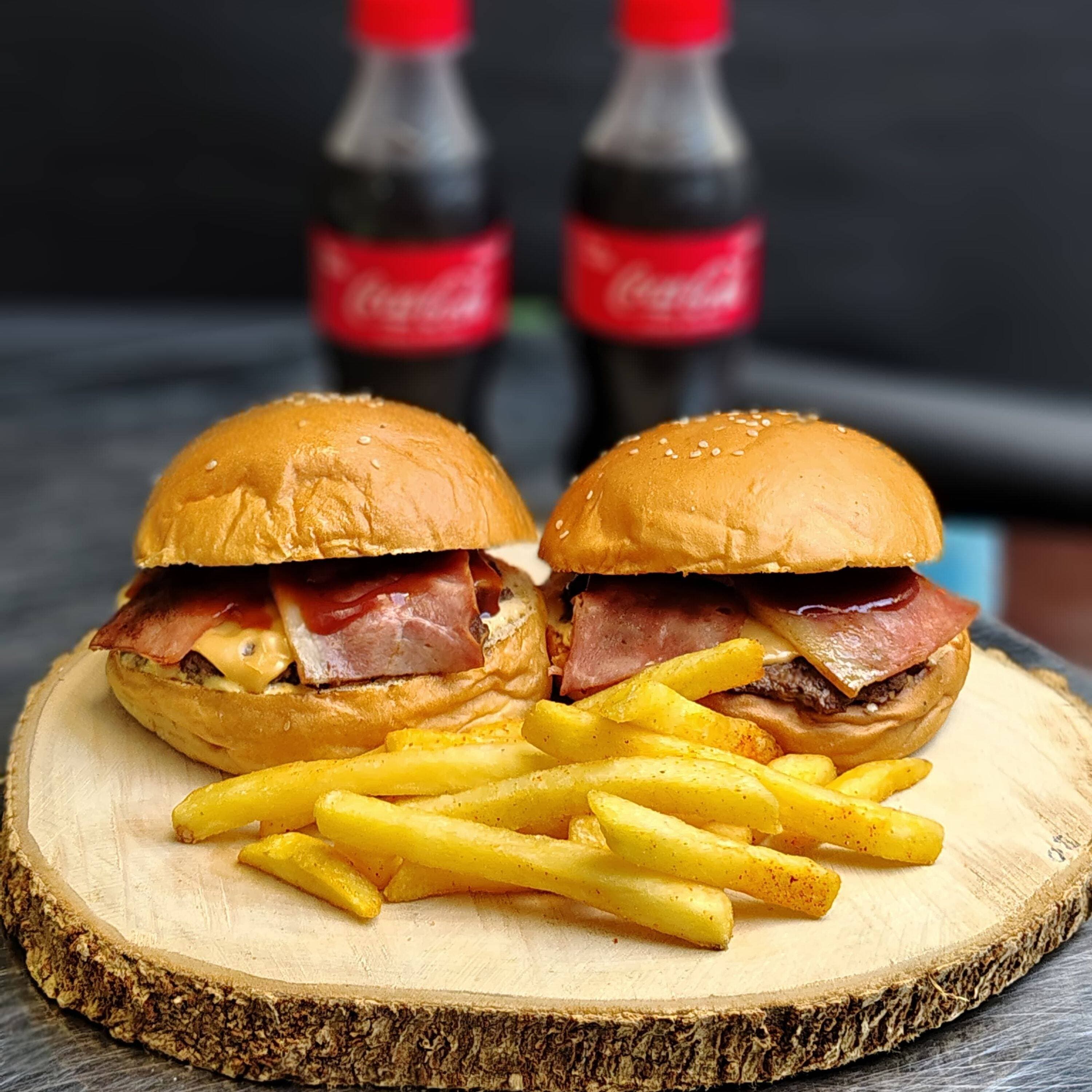Combo 2x1 Cheese Burger + papas