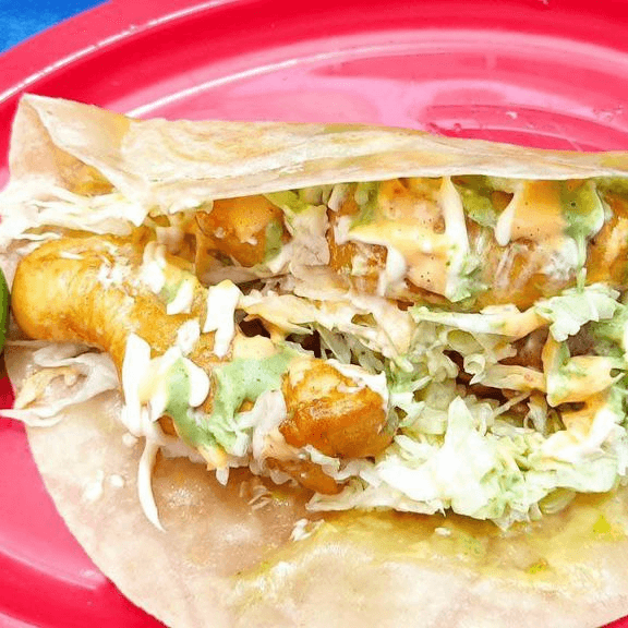 TACO Y QUESADILLA DE PESCADO
