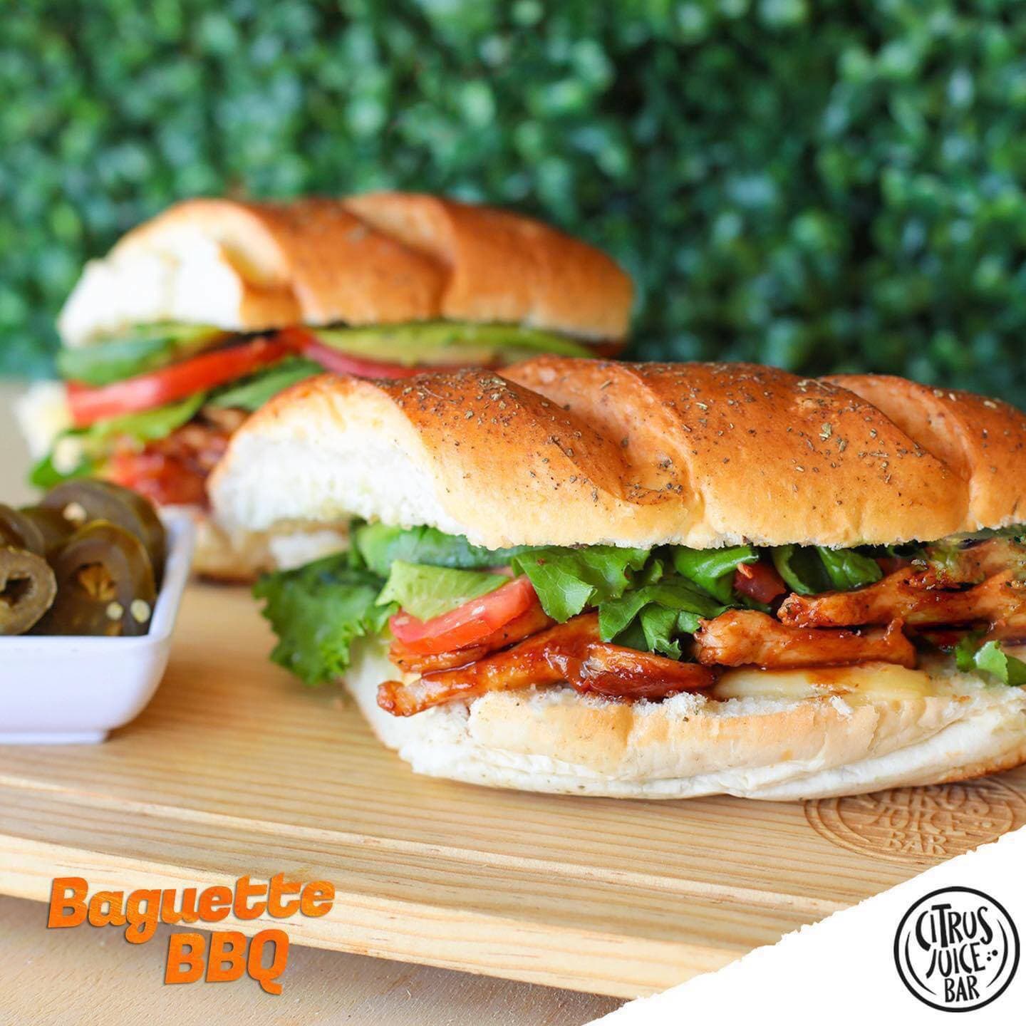 Baguette Pollo a la BBQ