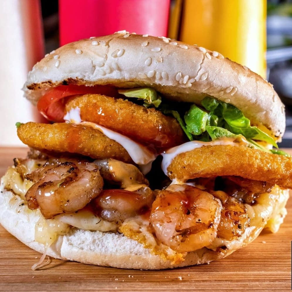 Hamburguesa de camaron