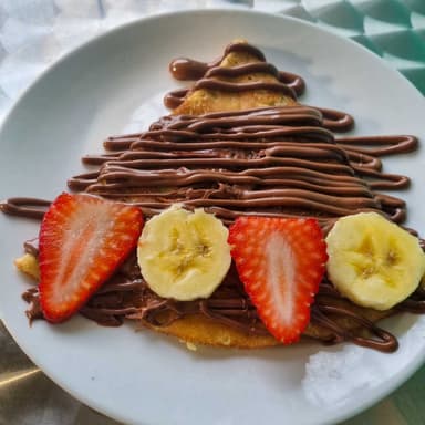 Crepa Banana Fresa nutella