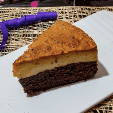 Rebanada de Chocoflan