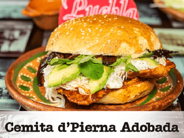 Cemita Grande de Pierna Adobada