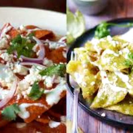 CHILAQUILES VERDES  CON CARNE O PECHUGA