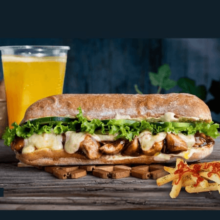 Combo Chapata BBQ + Papas + Agua