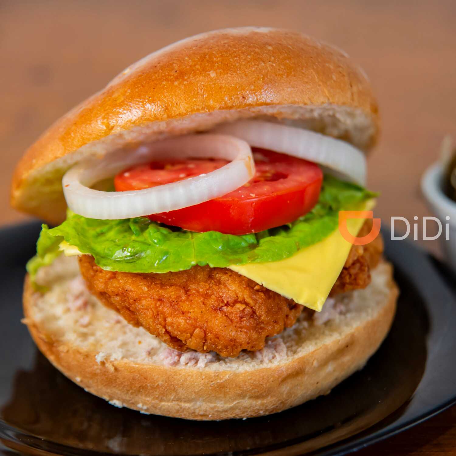 Chicken burger bbq + jamaica 500 ml