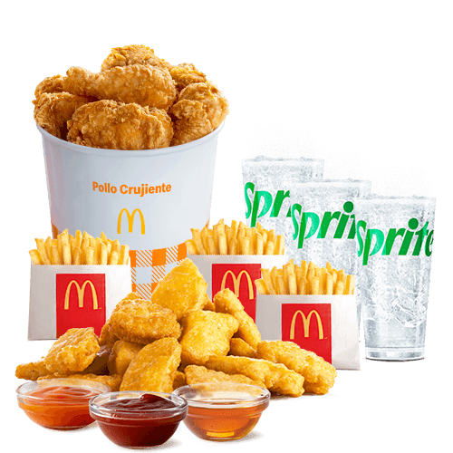 Bucket 6 Piezas de Pollo + 20 Chicken McNuggets + Bebidas