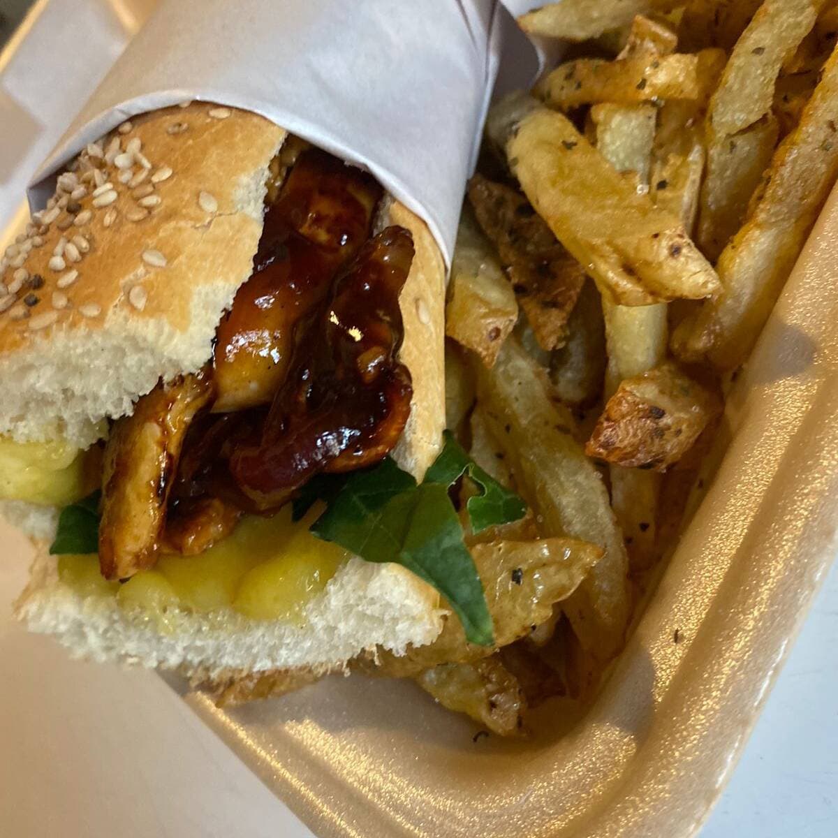 Panini de Pollo BBQ