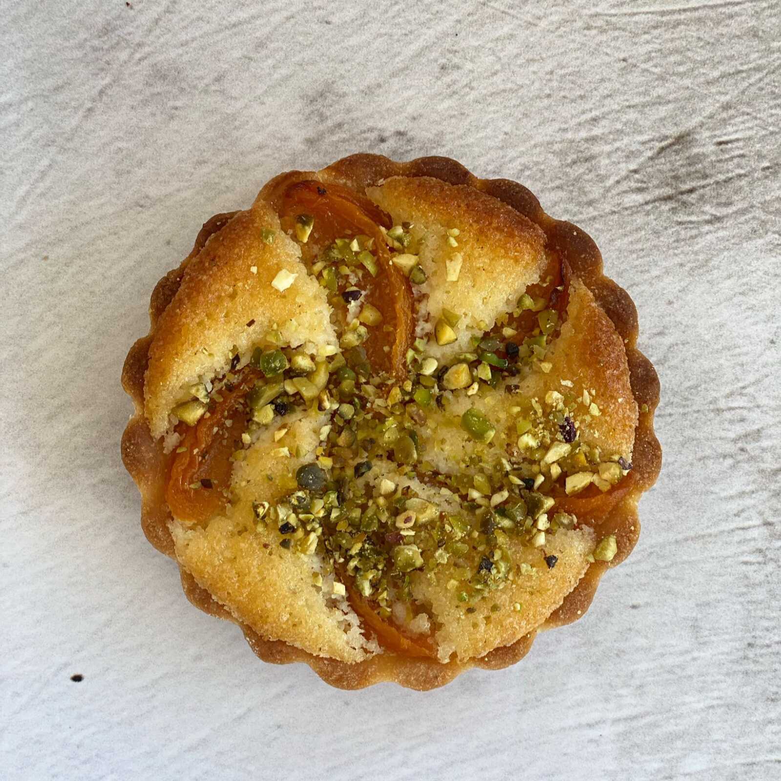 Tarta Frangipane Durazno y Pistache